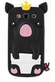 Capa Emborrachada Porco para S. Galaxy S3- I9300