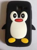 Capa Samsung Y Duos S6012- Pinguim preta