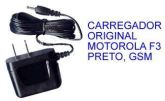 Carregador Original para Motorola F3