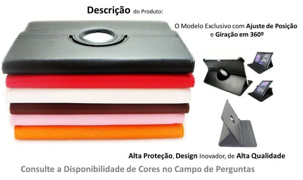 Capa de Tablet Samsung Galaxy Tab 10.1 Giratória